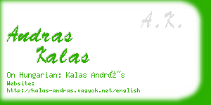 andras kalas business card